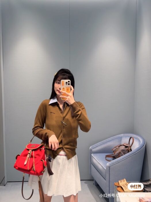 미우미우 카라 장식 캐시미어 가디건 레플리카 미러급 SA급 S급 고퀄리티 하이엔드 최상급 의류 [여성] 5