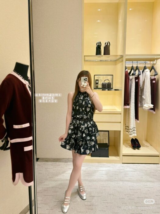 샤넬 프린트 실크 새틴 드레스 레플리카 미러급 SA급 S급 고퀄리티 하이엔드 최상급 의류 [여성] 18