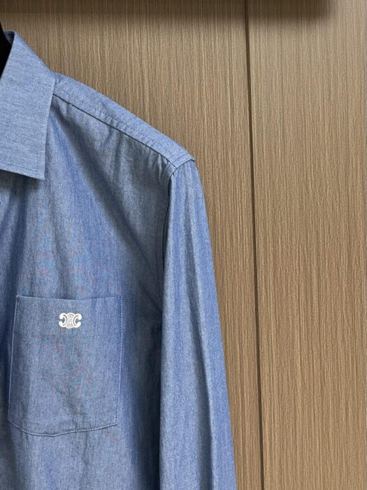 셀린느 트라이엄프 코튼샴브레이 셔츠 레플리카 미러급 SA급 S급 고퀄리티 하이엔드 최상급 의류 [남성여성공용] 9