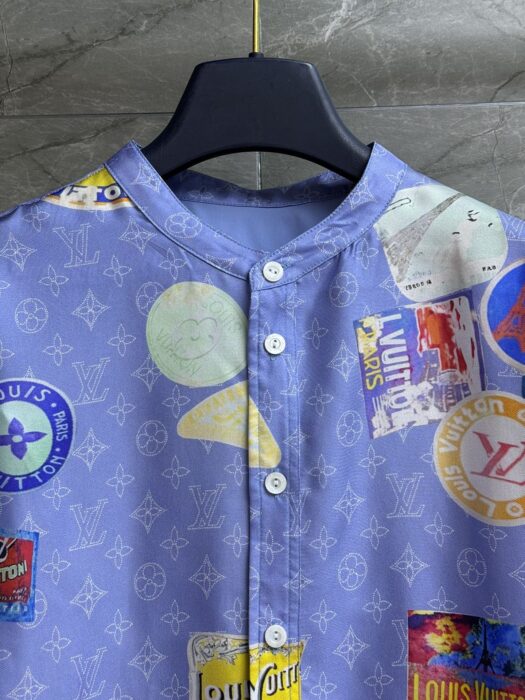 루이비통 마히나 패치 실크 셔츠 레플리카 미러급 SA급 S급 고퀄리티 하이엔드 최상급 의류 [여성] 3