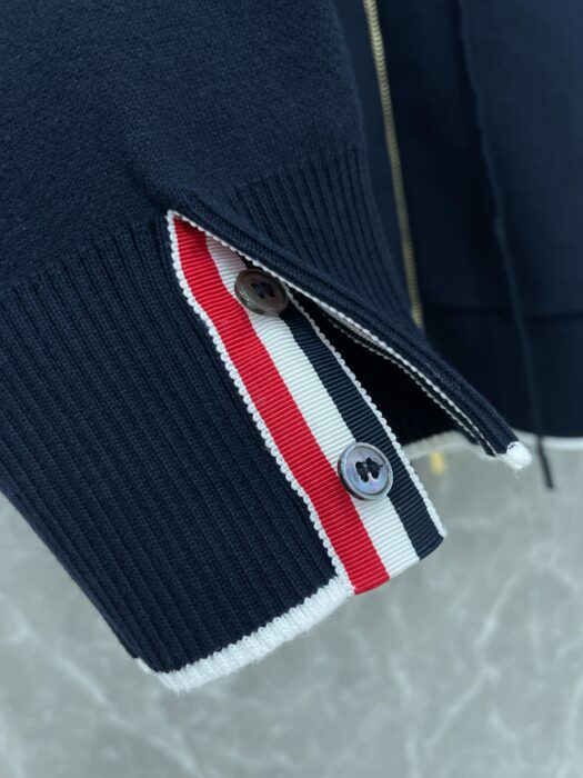 톰브라운 코튼 헥터 자카드 후드 집업 (네이비,그레이) 레플리카 미러급 SA급 S급 고퀄리티 하이엔드 최상급 의류 [남성여성공용] 24