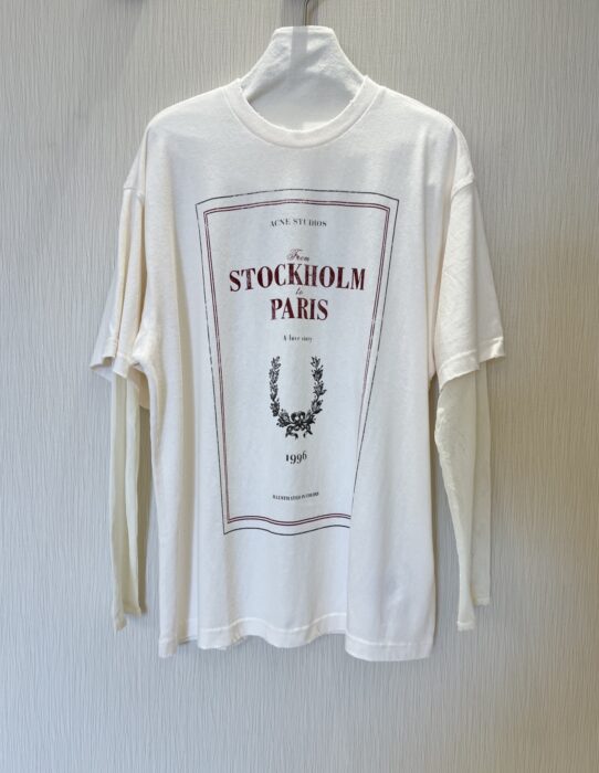 아크네스튜디오 레이어드 프린트 티셔츠 레플리카 미러급 SA급 S급 고퀄리티 하이엔드 최상급 의류 [여성] 2