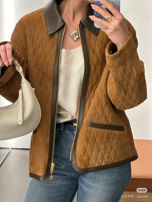 셀린느 스웨이드 퀼티드 자켓 레플리카 미러급 SA급 S급 고퀄리티 하이엔드 최상급 의류 [여성] 18