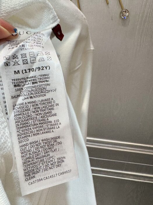 구찌 프린트 코튼 저지 스웨트셔츠 레플리카 미러급 SA급 S급 고퀄리티 하이엔드 최상급 의류 [남성여성공용] 5