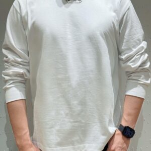 디올 앞 패치 모노그램 순색 긴팔티 화이트 레플리카 미러급 SA급 S급 고퀄리티 하이엔드 최상급 의류 [남성여성공용]