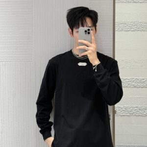디올 앞 패치 모노그램 순색 긴팔티 블랙 레플리카 미러급 SA급 S급 고퀄리티 하이엔드 최상급 의류 [남성여성공용]