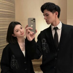 루이비통 구슬 인물 자수 가디건 블랙 레플리카 미러급 SA급 S급 고퀄리티 하이엔드 최상급 의류 [남성여성공용]