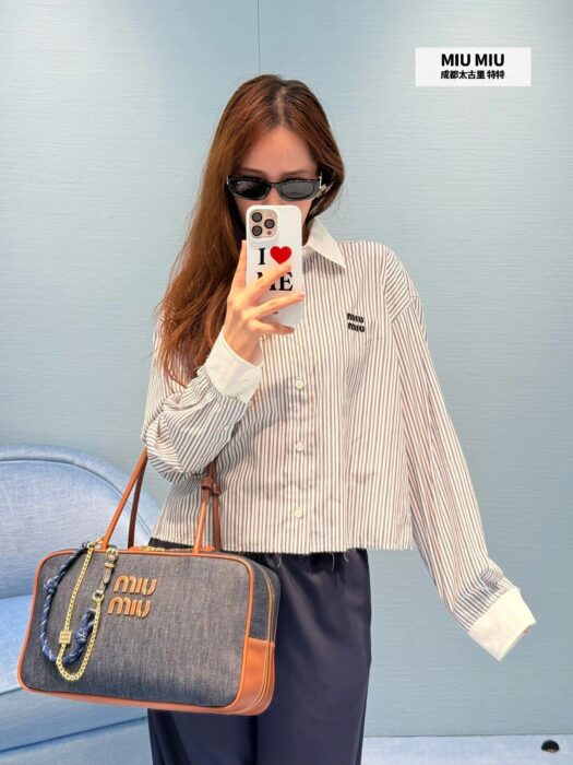 미우미우 긴팔 셔츠 레플리카 미러급 SA급 S급 고퀄리티 하이엔드 최상급 의류 [여성] 7