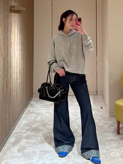 루이비통 커프 스트레이트 플레어 팬츠 레플리카 미러급 SA급 S급 고퀄리티 하이엔드 최상급 의류 [여성] 12