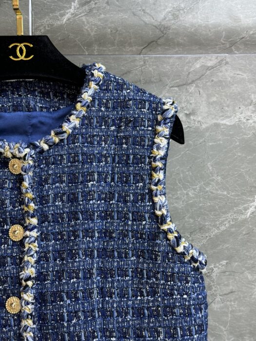 샤넬 블루 체크 베스트 레플리카 미러급 SA급 S급 고퀄리티 하이엔드 최상급 의류 [여성] 8