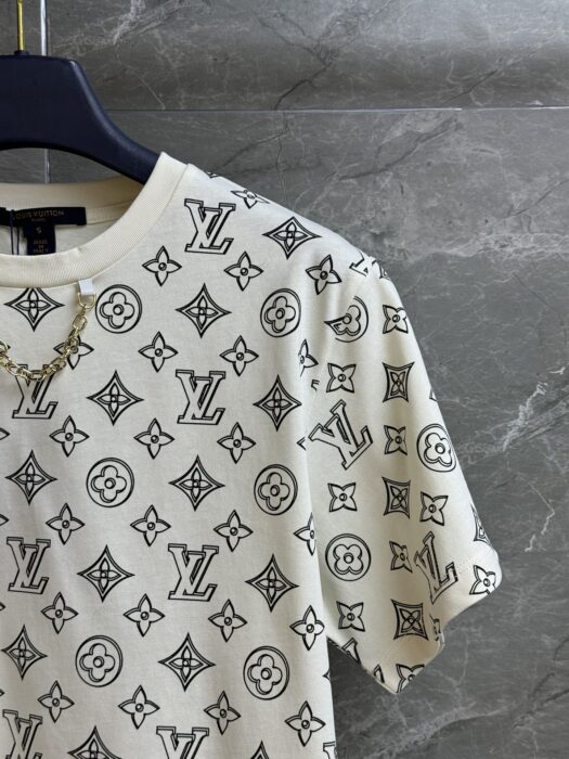 루이비통 모노그램 프린트 티셔츠 레플리카 미러급 SA급 S급 고퀄리티 하이엔드 최상급 의류 [여성] 4