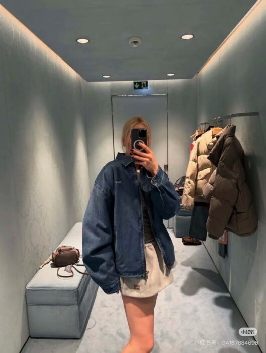 미우미우 캐시미어 데님 블루종 자켓 레플리카 미러급 SA급 S급 고퀄리티 하이엔드 최상급 의류 [여성] 5