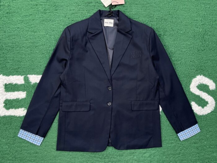 미우미우 모노그램 양복 상의 자켓 블랙 레플리카 미러급 SA급 S급 고퀄리티 하이엔드 최상급 의류 [여성] 2