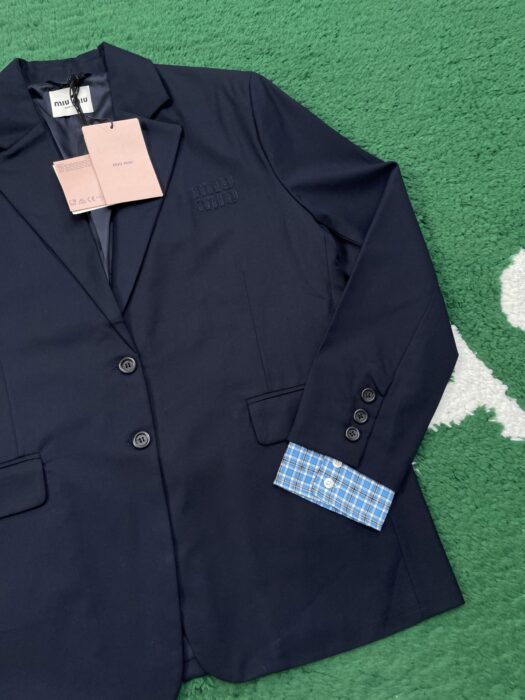 미우미우 모노그램 양복 상의 자켓 블랙 레플리카 미러급 SA급 S급 고퀄리티 하이엔드 최상급 의류 [여성] 5
