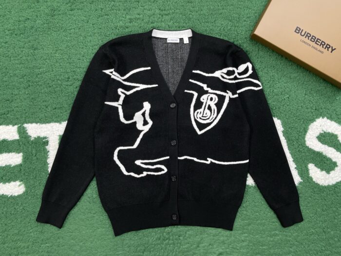 버버리 점보 승마 자카드 가디건 블랙 레플리카 미러급 SA급 S급 고퀄리티 하이엔드 최상급 의류 [남성여성공용] 2