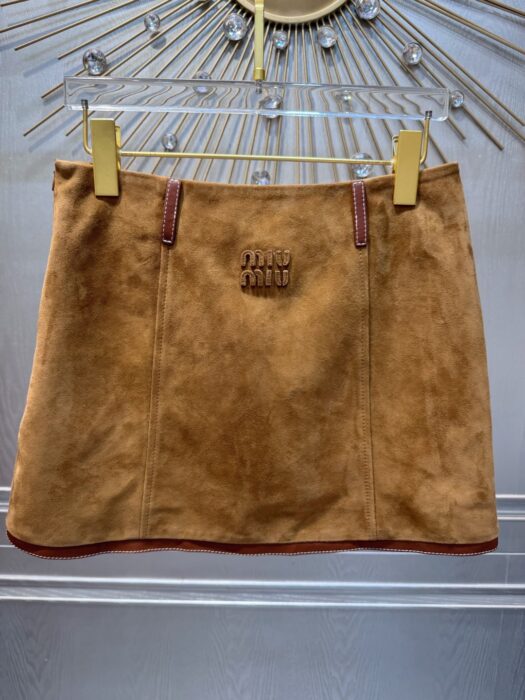 미우미우 스웨이드 블루종 스커트 레플리카 미러급 SA급 S급 고퀄리티 하이엔드 최상급 의류 [여성] 4