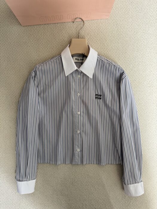 미우미우 긴팔 셔츠 레플리카 미러급 SA급 S급 고퀄리티 하이엔드 최상급 의류 [여성] 12