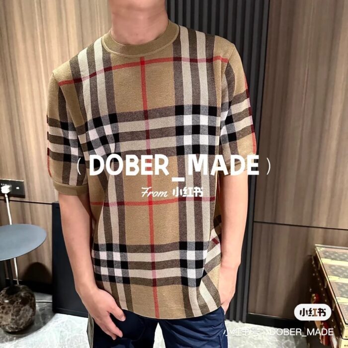 버버리 체크 베이지 반팔 티셔츠 레플리카 미러급 SA급 S급 고퀄리티 하이엔드 최상급 의류 [남성여성공용] 6