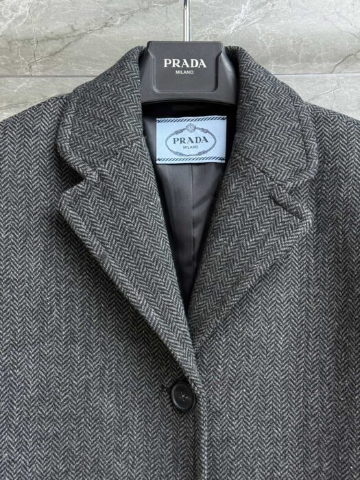 프라다 싱글브레스트 헤링본 울 자켓 레플리카 미러급 SA급 S급 고퀄리티 하이엔드 최상급 의류 [여성] 5