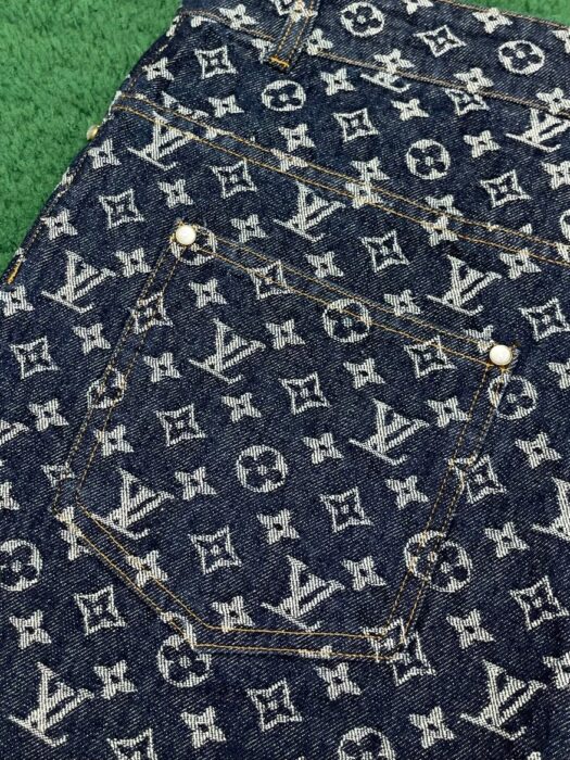 루이비통 모노그램 자카드 데님 스케이트 팬츠 1AFX32 레플리카 미러급 SA급 S급 고퀄리티 하이엔드 최상급 의류 [남성여성공용] 13