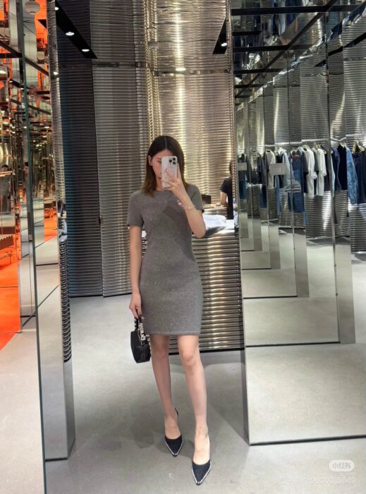 알렉산더왕 블랙 울 블렌드 핫픽스 드레스 레플리카 미러급 SA급 S급 고퀄리티 하이엔드 최상급 의류 [여성] 4