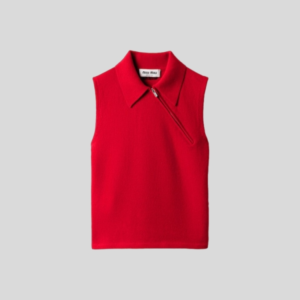 미우미우 슬리브리스 폴로 셔츠 레플리카 미러급 SA급 S급 고퀄리티 하이엔드 최상급 의류 [여성]