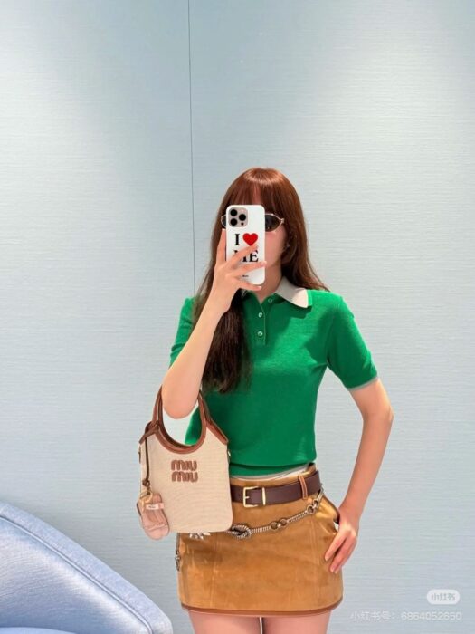 미우미우 스웨이드 블루종 스커트 레플리카 미러급 SA급 S급 고퀄리티 하이엔드 최상급 의류 [여성] 12