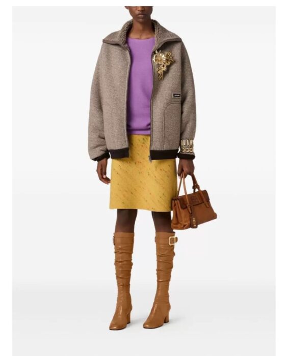 미우미우 코튼 플리스 집업 블루종 자켓 레플리카 미러급 SA급 S급 고퀄리티 하이엔드 최상급 의류 [여성] 19