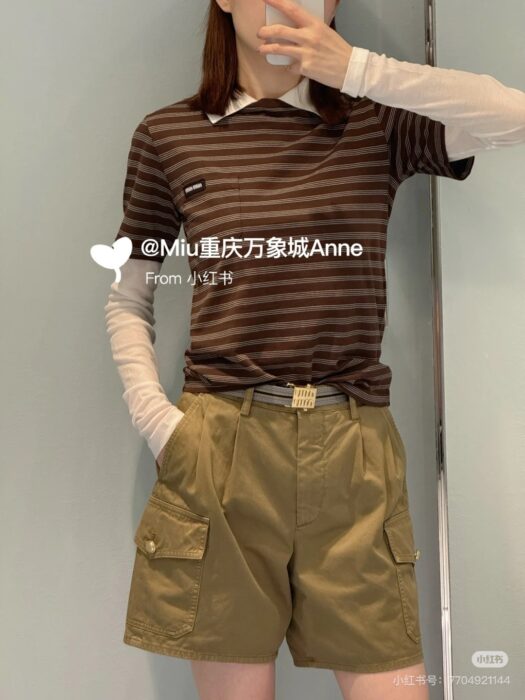 미우미우 반바지 팬츠 (아미그린) 레플리카 미러급 SA급 S급 고퀄리티 하이엔드 최상급 의류 [남성여성공용] 14