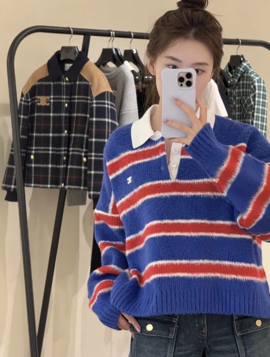 셀린느 스트라이프 스웨터 레플리카 미러급 SA급 S급 고퀄리티 하이엔드 최상급 의류 [여성] 2