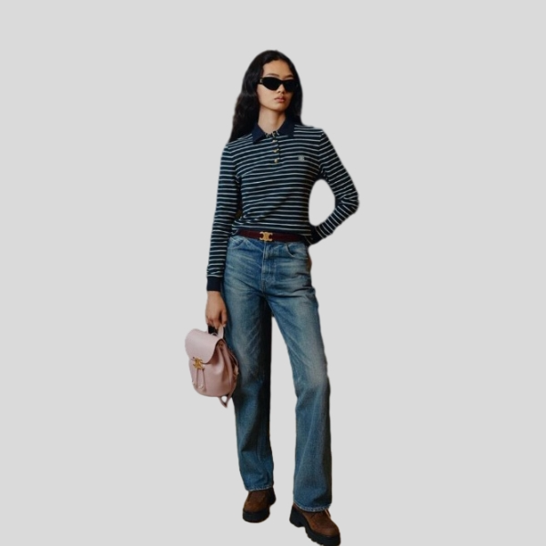 셀린느 스트라이프 폴로 셔츠 레플리카 미러급 SA급 S급 고퀄리티 하이엔드 최상급 의류 [여성]