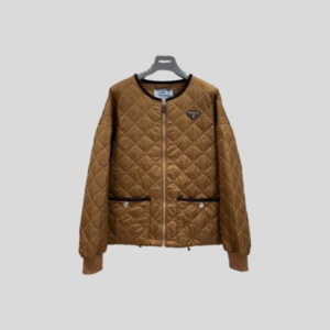프라다 카라멜 체크 라운드 패딩 코트 레플리카 미러급 SA급 S급 고퀄리티 하이엔드 최상급 의류 [여성]