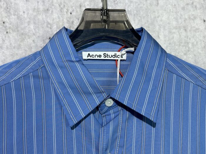 아크네스튜디오 캐쥬얼 스트라이프 긴팔 셔츠 블루 레플리카 미러급 SA급 S급 고퀄리티 하이엔드 최상급 의류 [남성] 10