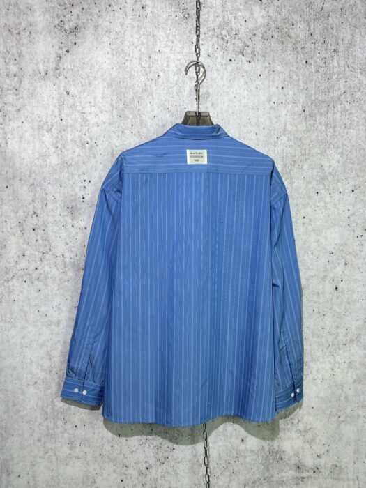 아크네스튜디오 캐쥬얼 스트라이프 긴팔 셔츠 블루 레플리카 미러급 SA급 S급 고퀄리티 하이엔드 최상급 의류 [남성] 5