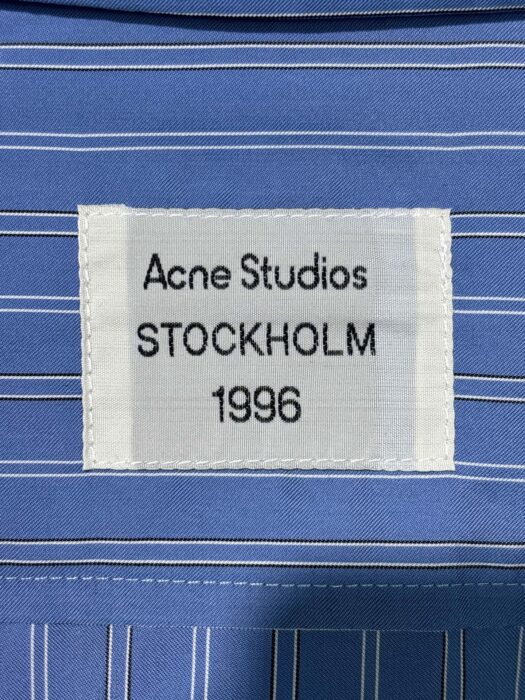 아크네스튜디오 캐쥬얼 스트라이프 긴팔 셔츠 블루 레플리카 미러급 SA급 S급 고퀄리티 하이엔드 최상급 의류 [남성] 16