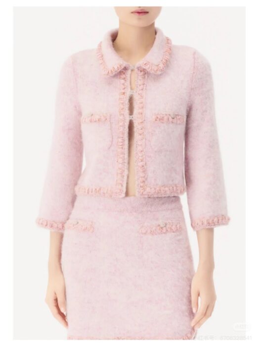 샤넬 핑크 플러시 스커트 레플리카 미러급 SA급 S급 고퀄리티 하이엔드 최상급 의류 [여성] 2