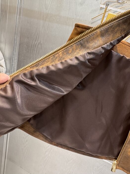 미우미우 왁스 스웨이드 가죽 자켓, 스커트 레플리카 미러급 SA급 S급 고퀄리티 하이엔드 최상급 의류 [여성] 13