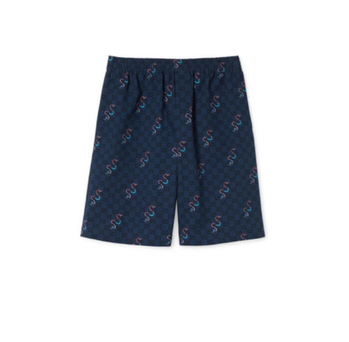 구찌 프린트 코튼 립스톱 쇼츠 레플리카 미러급 SA급 S급 고퀄리티 하이엔드 최상급 의류 [남성여성공용] 2