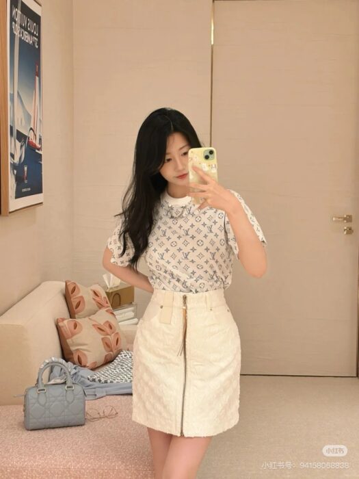 루이비통 모노그램 데님 스커트 레플리카 미러급 SA급 S급 고퀄리티 하이엔드 최상급 의류 [여성] 5