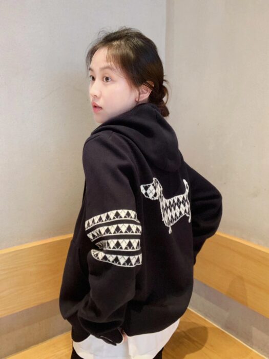 톰브라운 코튼 헥터 자카드 후드 집업 (네이비,그레이) 레플리카 미러급 SA급 S급 고퀄리티 하이엔드 최상급 의류 [남성여성공용] 11