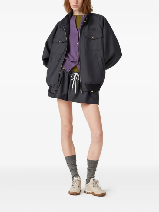 미우미우 로고 자수 골지 니트 재킷 레플리카 미러급 SA급 S급 고퀄리티 하이엔드 최상급 의류 [여성] 19