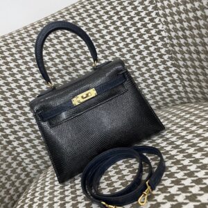 에르메스 켈리백 금장 네이비 블랙 도마뱀 가죽 레플리카 미러급 SA급 S급 고퀄리티 최상급 하이엔드 가방 [여성]