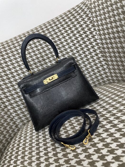 에르메스 켈리백 금장 네이비 블랙 도마뱀 가죽 레플리카 미러급 SA급 S급 고퀄리티 최상급 하이엔드 가방 [여성]