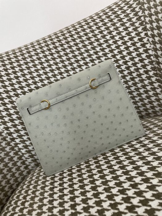 에르메스 켈리백 단스 금장 타조 가죽 연 그레이 레플리카 미러급 SA급 S급 고퀄리티 최상급 하이엔드 가방 [여성] 2