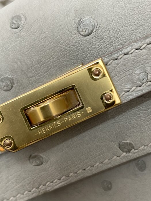 에르메스 켈리백 단스 금장 타조 가죽 연 그레이 레플리카 미러급 SA급 S급 고퀄리티 최상급 하이엔드 가방 [여성] 9