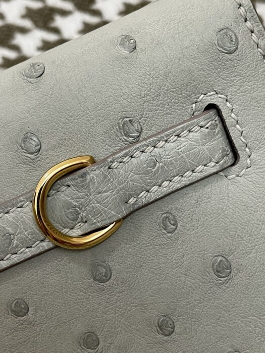 에르메스 켈리백 단스 금장 타조 가죽 연 그레이 레플리카 미러급 SA급 S급 고퀄리티 최상급 하이엔드 가방 [여성] 7