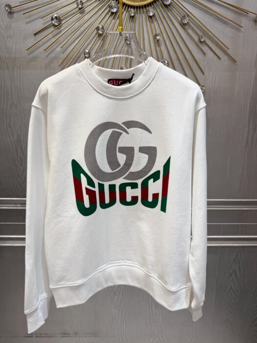 구찌 프린트 코튼 저지 스웨트셔츠 레플리카 미러급 SA급 S급 고퀄리티 하이엔드 최상급 의류 [남성여성공용] 2