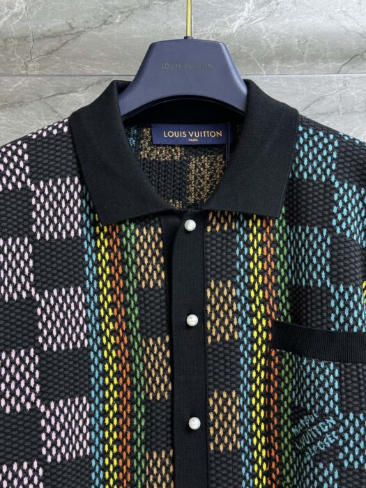 루이비통 다미에 쇼트 슬리브드 코튼 니트 셔츠 레플리카 미러급 SA급 S급 고퀄리티 하이엔드 최상급 의류 [남성여성공용] 11