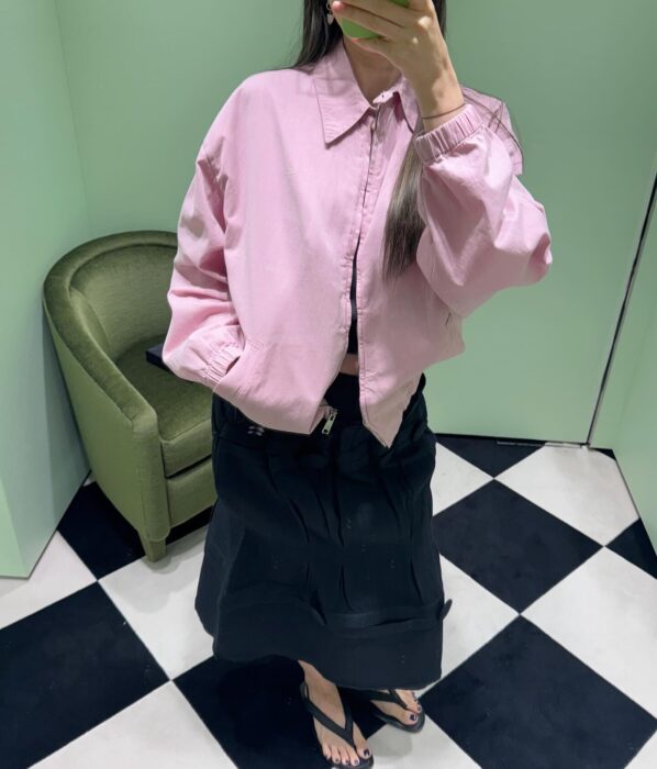 프라다 블루종 자켓 핑크 레플리카 미러급 SA급 S급 고퀄리티 하이엔드 최상급 의류 [여성] 6