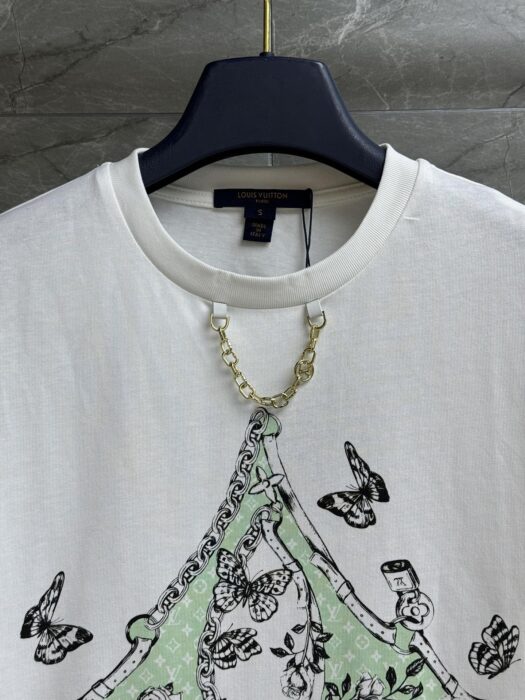 루이비통 버터플라이 프린트 티셔츠 레플리카 미러급 SA급 S급 고퀄리티 하이엔드 최상급 의류 [여성] 3